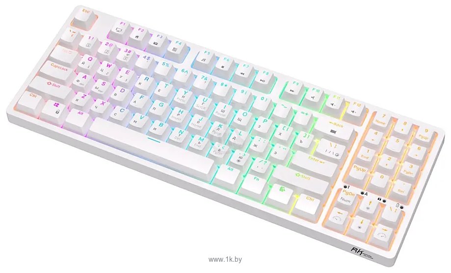 Фотографии Royal Kludge RK92 RGB white, RK Red