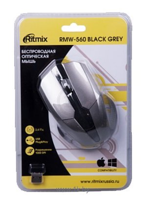 Фотографии Ritmix RMW-560 black-Grey USB