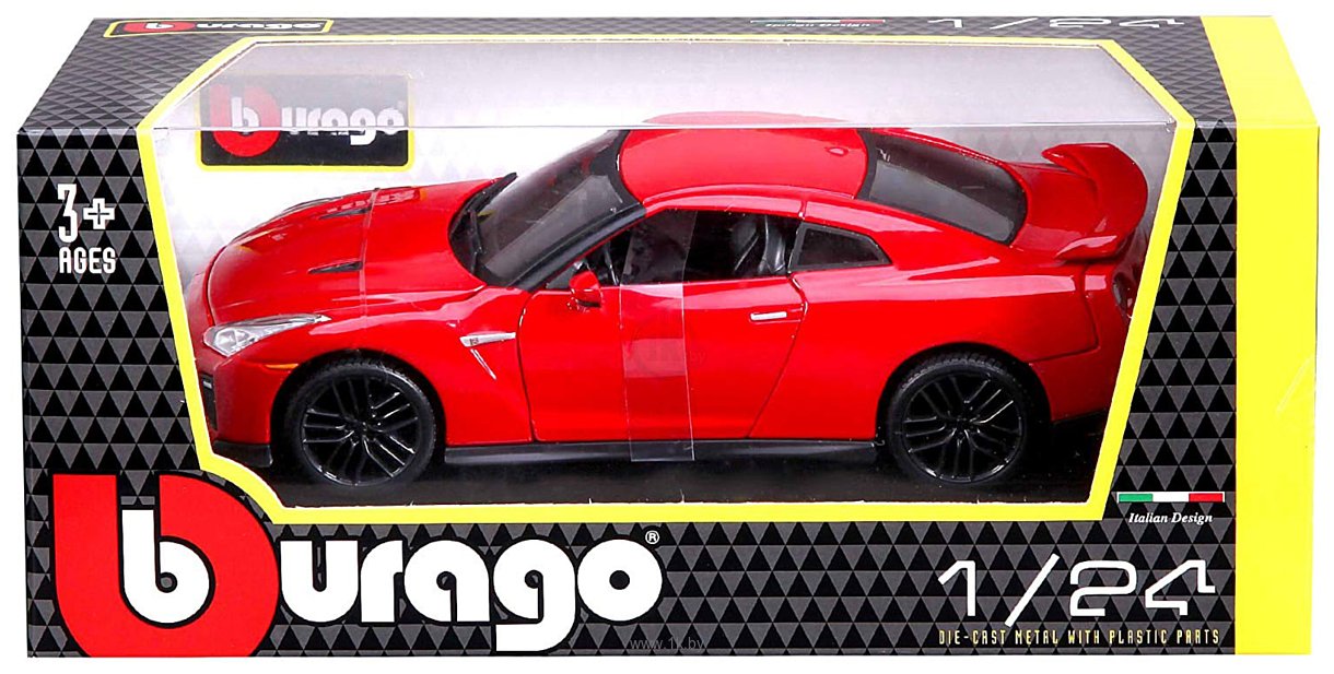 Фотографии Bburago Nissan GT-R 18-21082 (красный)