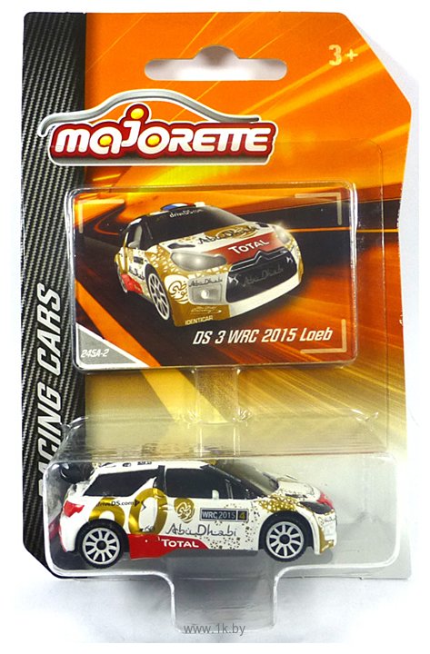 Фотографии Majorette Racing Cars 212084009 Citroen DS 3 WRC (белый/золотистый)