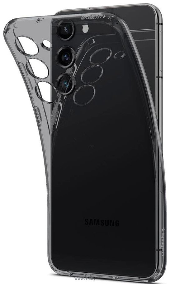 Фотографии Spigen Liquid Crystal для Galaxy S23 Plus ACS05663 (прозрачный, затемненный)