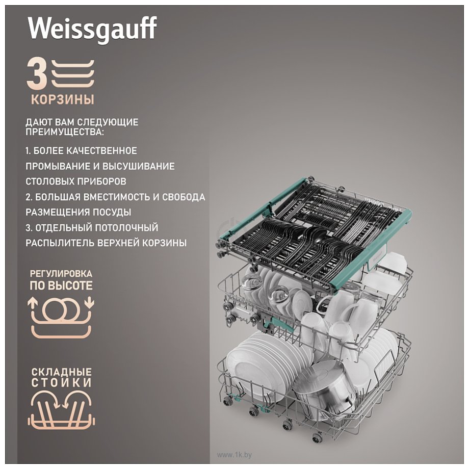 Фотографии Weissgauff DW 6138 Inverter Touch Inox