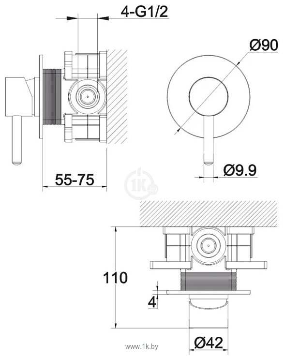 Фотографии Whitecross Y Y1245BL (черный матовый)