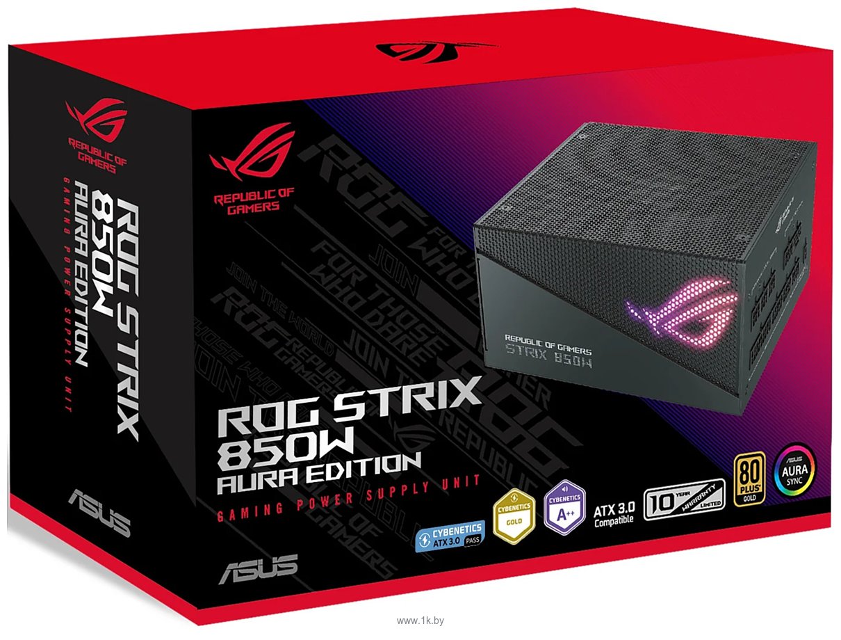 Фотографии ASUS ROG Strix 850W Gold Aura Edition ROG-STRIX-850G-AURA-GAMING