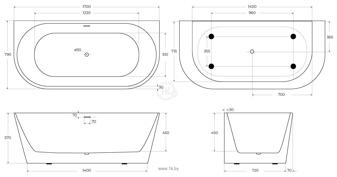 Фотографии BelBagno BB710-1700-800