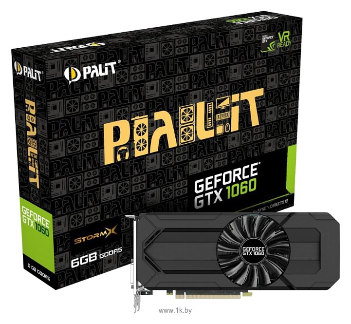 Фотографии Palit GeForce GTX 1060 6144Mb StormX (NE51060015J9-1061F)