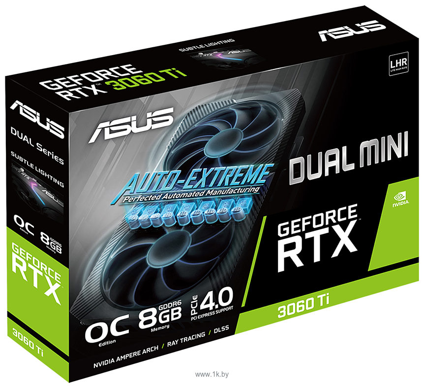 Фотографии Asus Dual GeForce RTX 3060 Ti V2 Mini OC Edition 8GB GDDR6 (DUAL-RTX3060TI-O8G-MINI-V2)