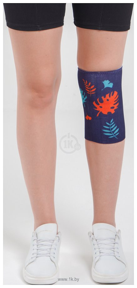 Фотографии Kinexib Junior коленный сустав (M, синий/принт листья)