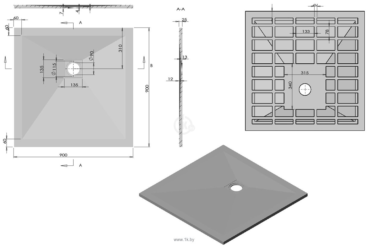 Фотографии Vincea VST-4SR9090G 90x90