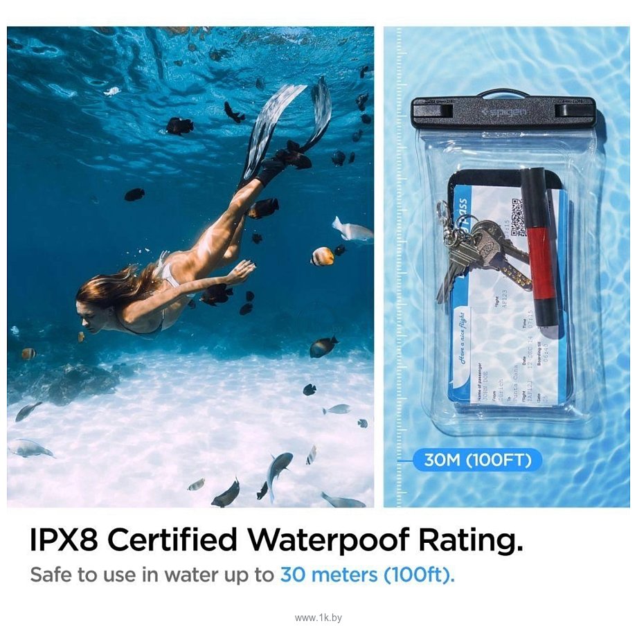 Фотографии Spigen A610 Universal Waterproof Float AMP04530 (прозрачный)