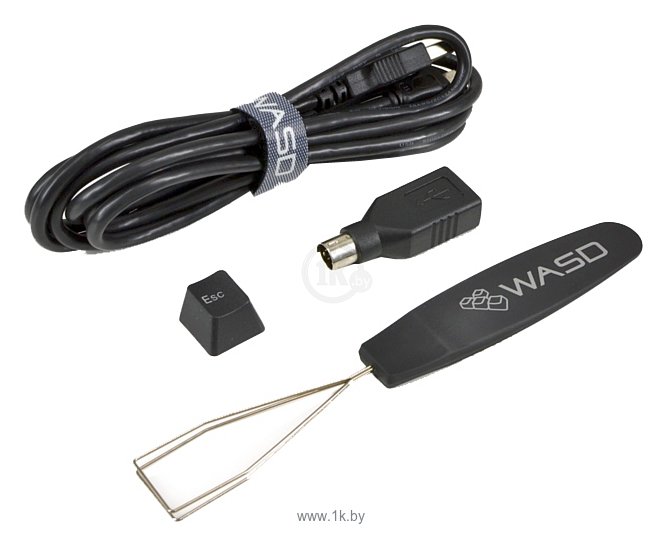Фотографии WASD Keyboards V2 87-Key Doubleshot PBT black/Slate Mechanical Keyboard Cherry MX Red black USB
