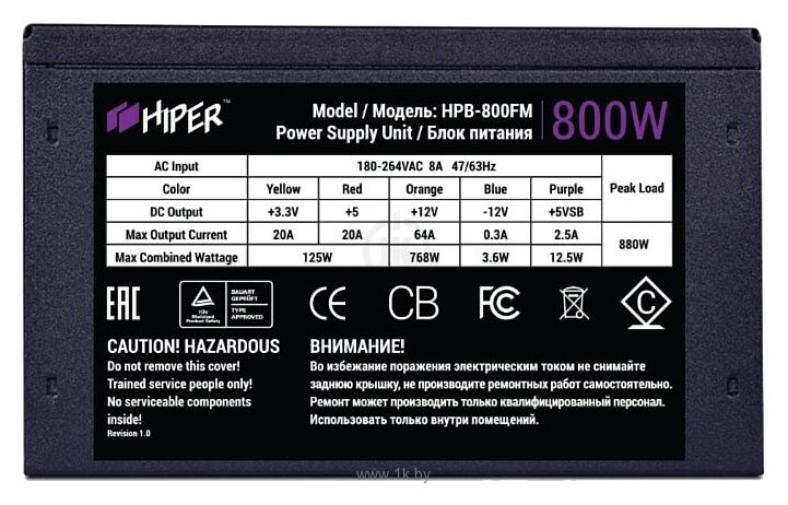 Фотографии HIPER HPB-800FM 800W