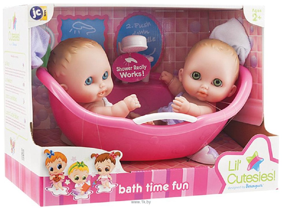 Фотографии JC Toys Lil' Cutsies Twin Dolls in Bath (16980)