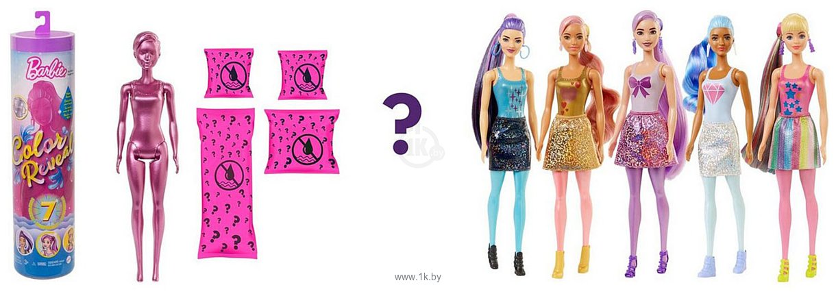 Фотографии Barbie Color Reveal Doll with 7 Surprises GTR93