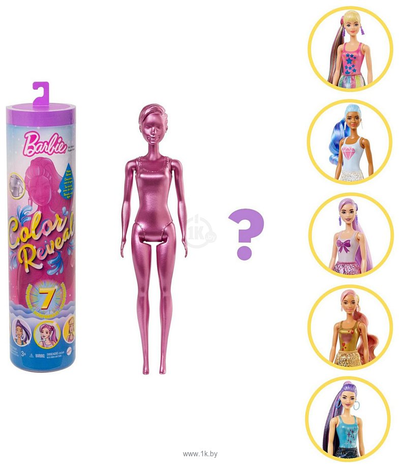 Фотографии Barbie Color Reveal Doll with 7 Surprises GTR93