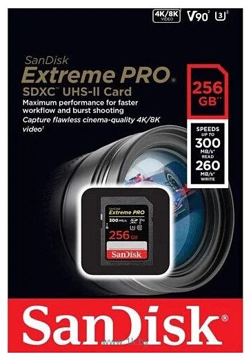 Фотографии SanDisk Extreme PRO SDXC SDSDXDK-256G-GN4IN 256GB