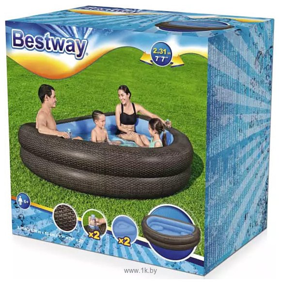 Фотографии Bestway TruPrint Wicker 54426 (231х178х53)