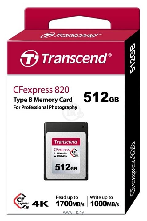 Фотографии Transcend CFexpress 820 Type B 512GB TS512GCFE820