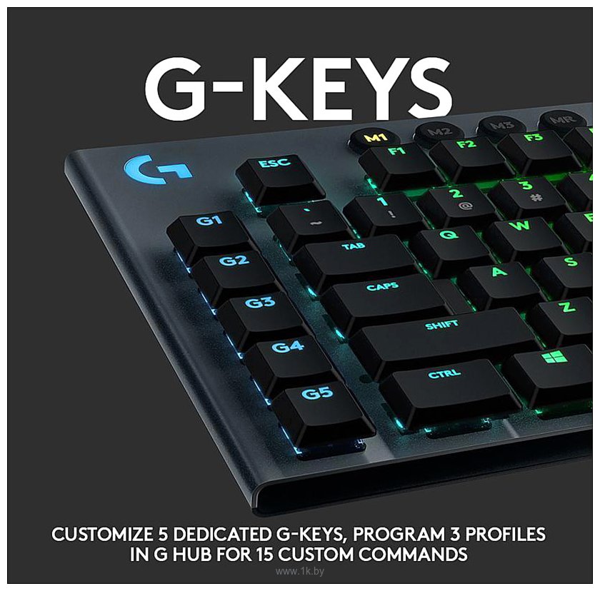 Фотографии Logitech G815 GL Clicky нет кириллицы