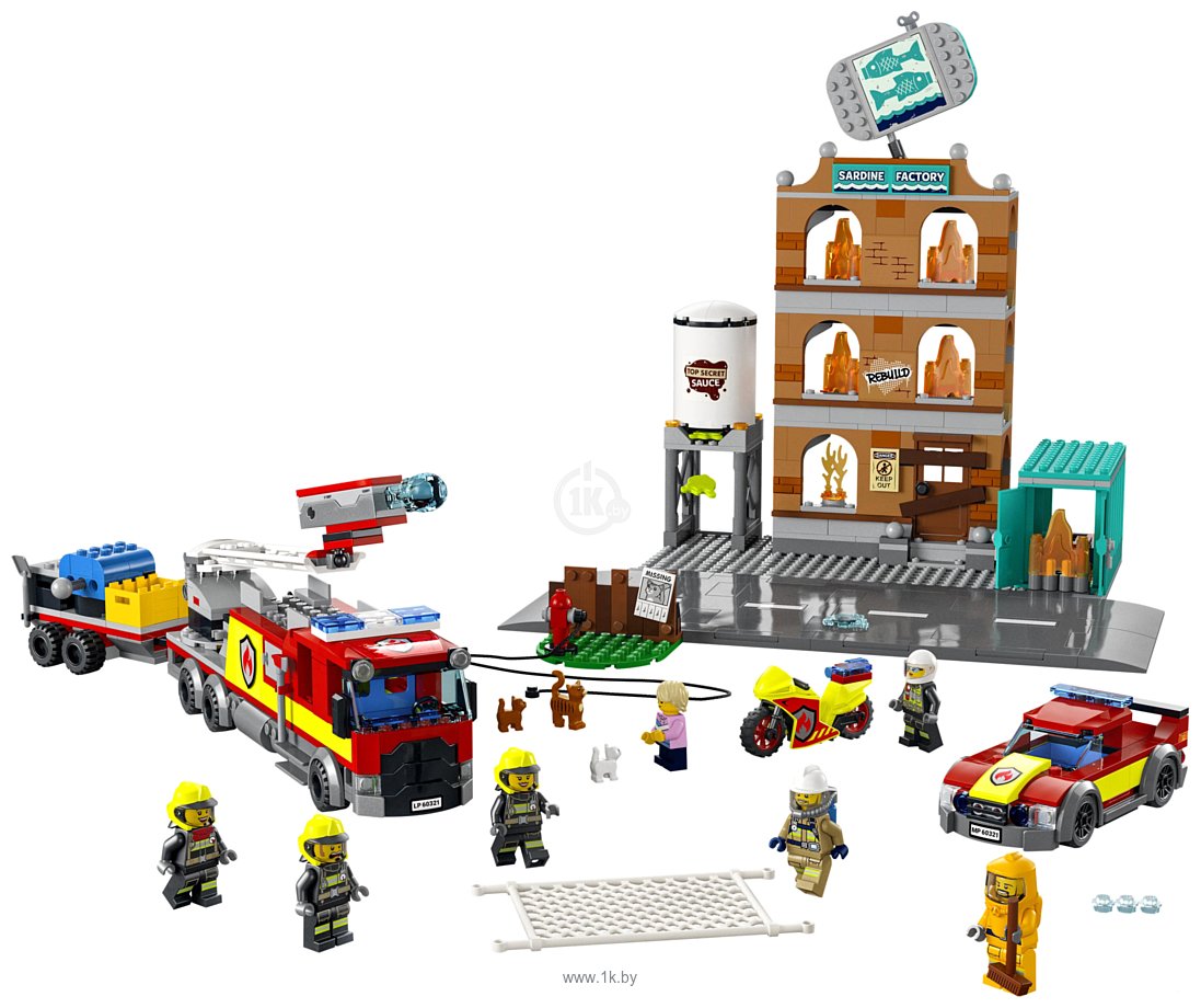 Фотографии LEGO City 60321 Пожарная команда