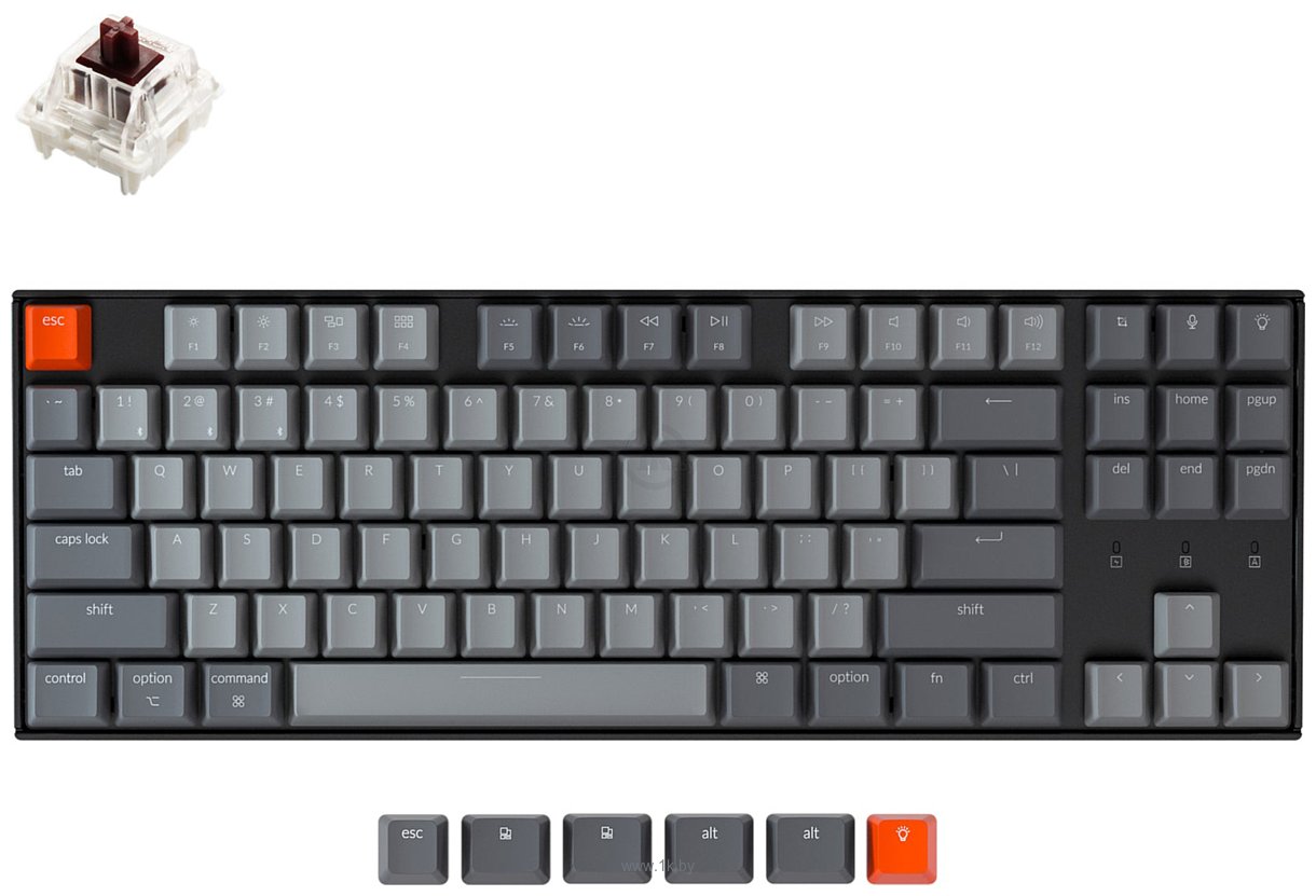 Фотографии Keychron K8 RGB K8-J3 Gateron G Pro Brown (без кириллицы)