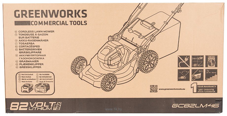 Фотографии Greenworks GC82LM46 (без АКБ)