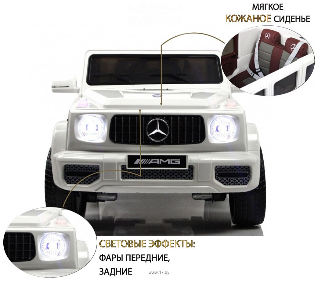 Фотографии RiverToys Mercedes-Benz G65 E111EE (белый)