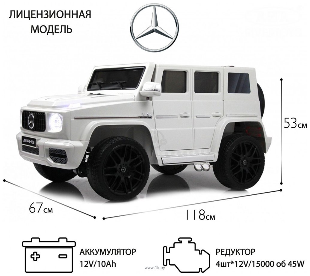 Фотографии RiverToys Mercedes-Benz G65 E111EE (белый)