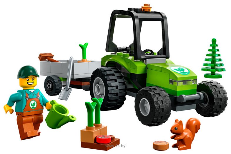 Фотографии LEGO City 60390 Трактор в парке