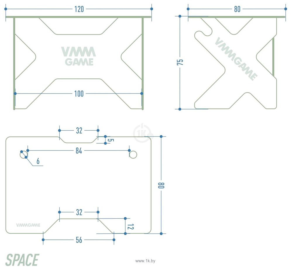 Фотографии VMM Game Space 120 Dark ST-1-BS-1-BBK_120SET