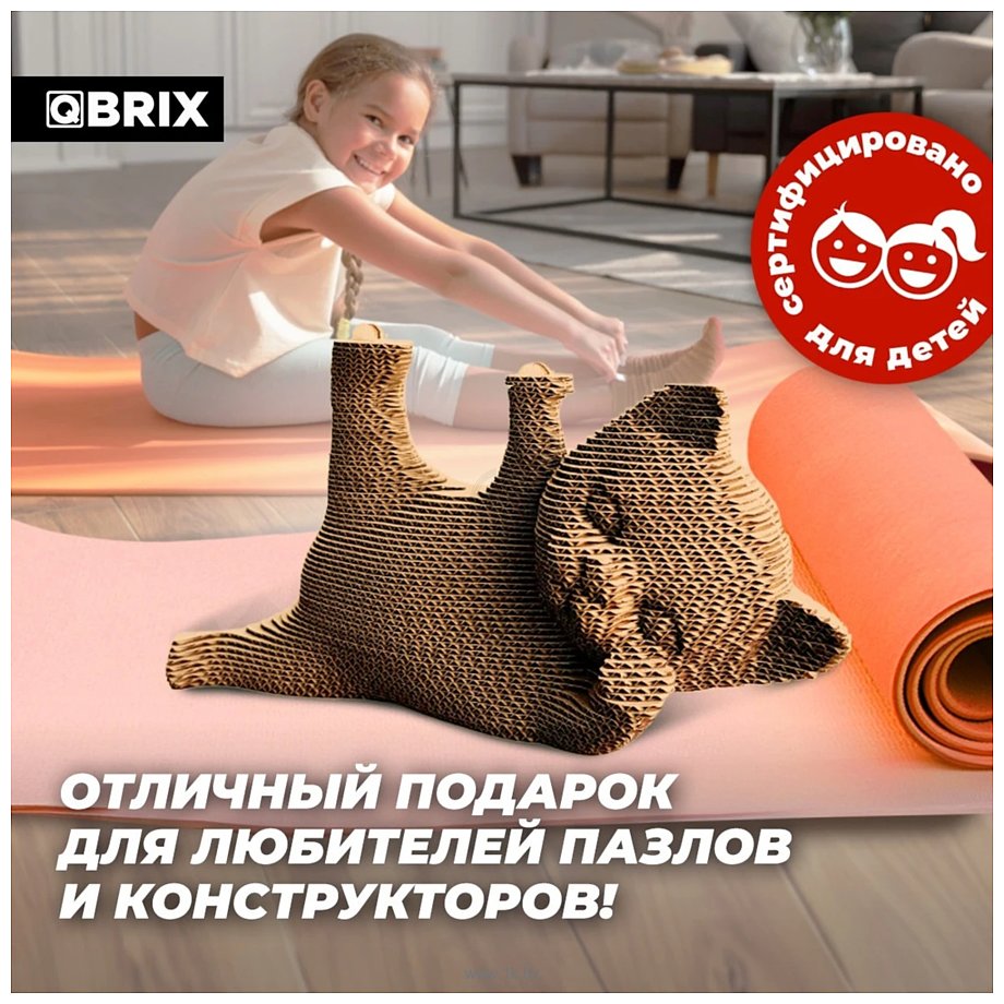 Фотографии QBRIX Котик-гимнаст 3D 20064