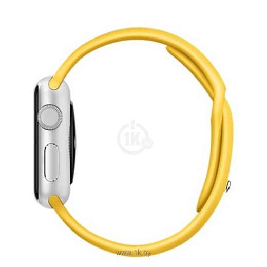 Фотографии Apple Watch Sport 38mm Silver with Yellow Sport Band (MMF02)