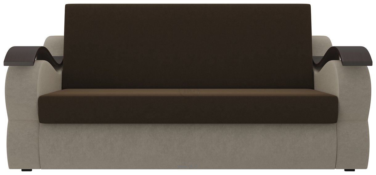 Фотографии Лига диванов Меркурий 120 106335 (микровельвет, коричневый/бежевый)