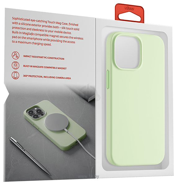 Фотографии uBear Touch Mag Case для iPhone 13 Mini (светло-зеленый)