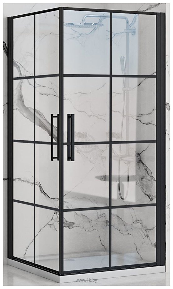 Фотографии Rea Rubik 100x80 (черный/прозрачное стекло)