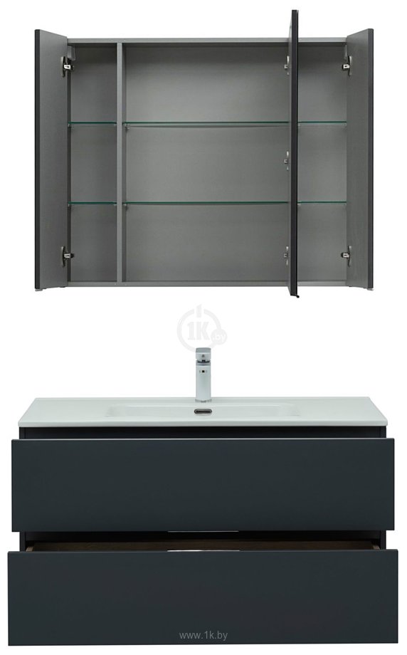 Фотографии Aquanet Комплект мебели для ванной комнаты Алвита New 100 274201
