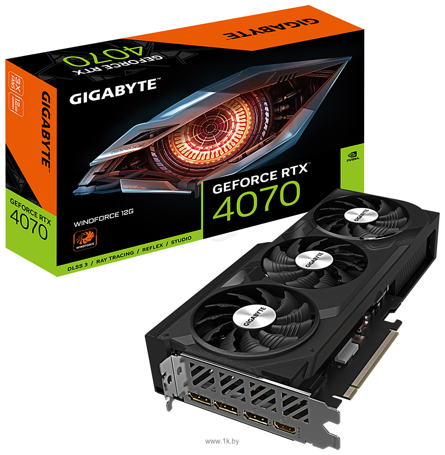 Фотографии Gigabyte GeForce RTX­­ 4070 WindForce 12G (GV-N4070WF3-12GD)