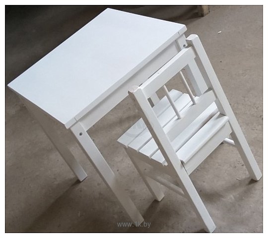 Фотографии ВудГруппММ Набор стол и стул (белый)