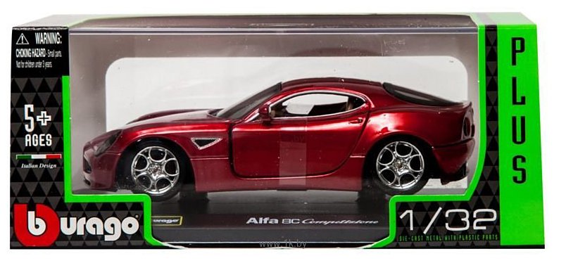 Фотографии Bburago Alfa Romeo 8C Competizione 2007 18-43004 (красный)