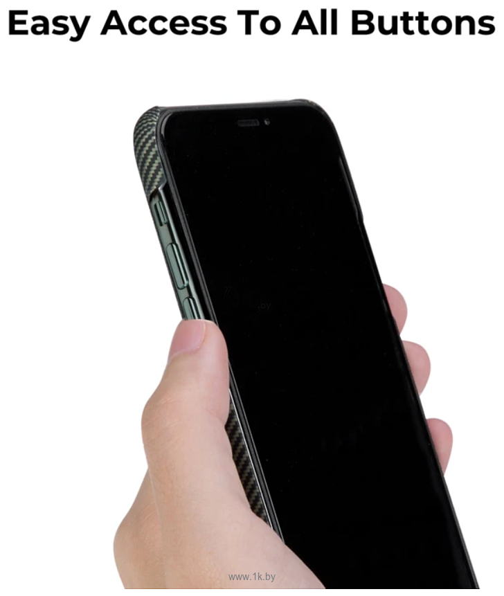 Фотографии Pitaka Air Case для iPhone 11 Pro Max (twill, черный/желтый)