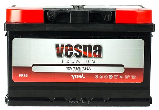 Фотографии Vesna Premium PR75 (75Ah)