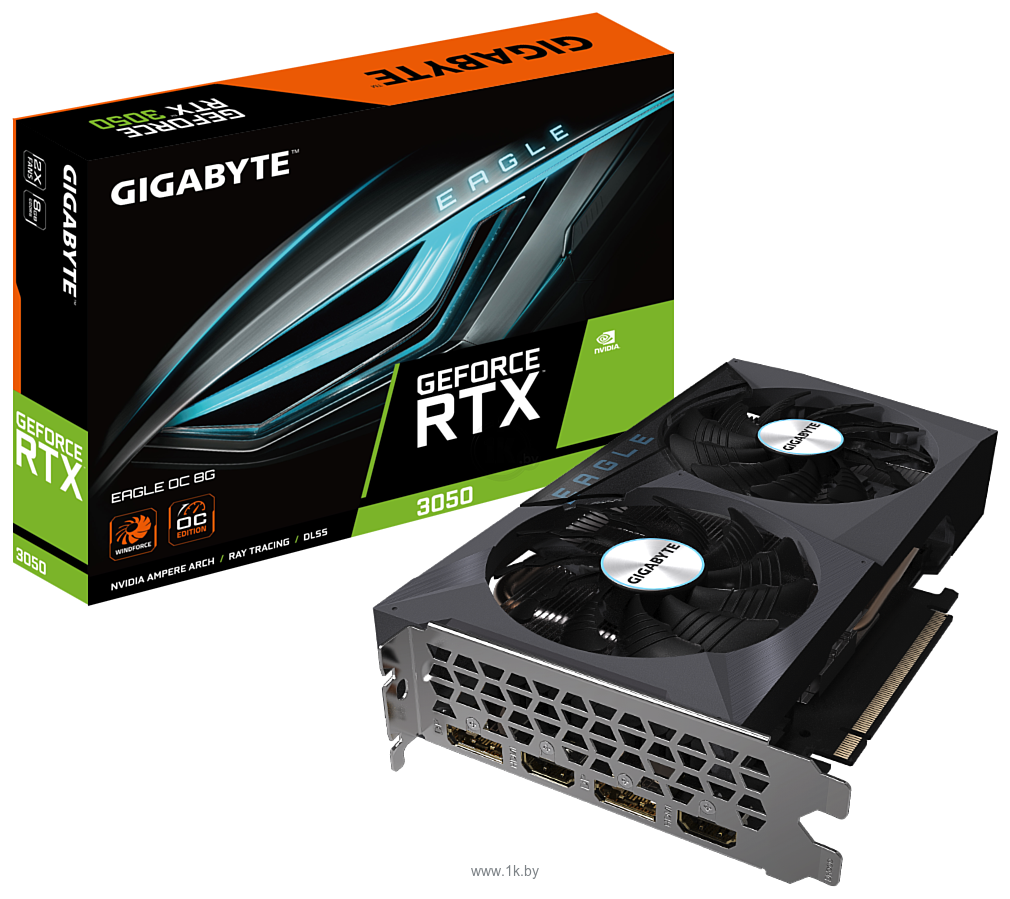 Фотографии Gigabyte GeForce RTX 3050 Eagle OC 8G (GV-N3050EAGLE OC-8GD)