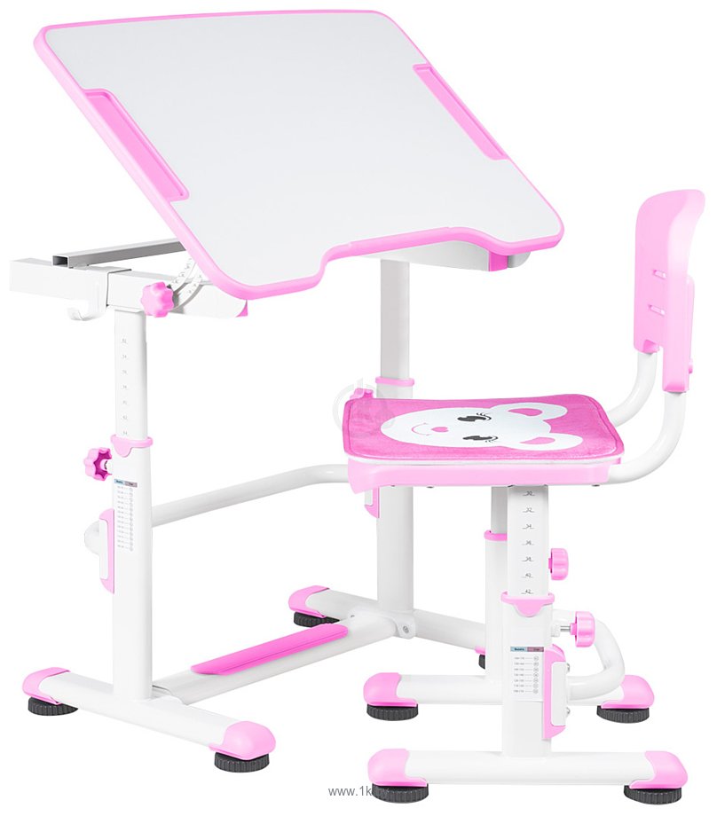 Фотографии Anatomica Punto Lite + стул (белый/розовый)