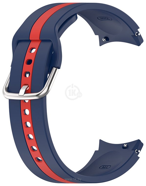 Фотографии Rumi Sport Line силиконовый для Samsung Galaxy Watch4/5 (20 мм, синий/красный)