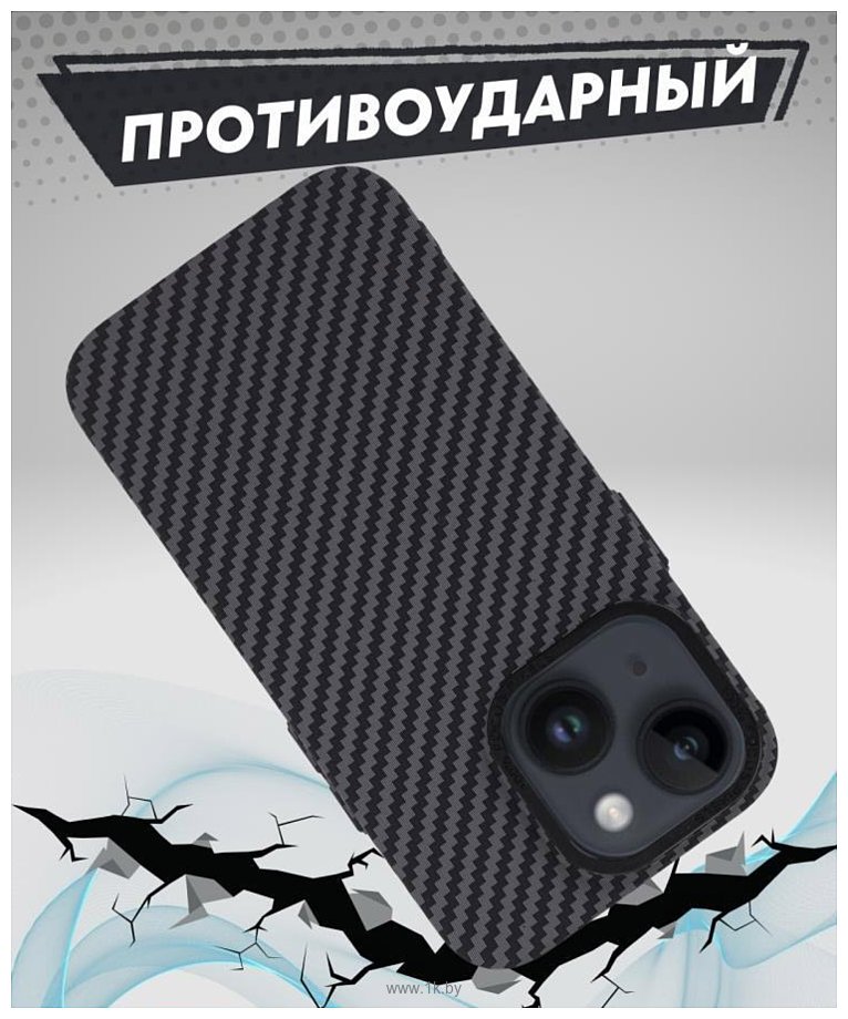 Фотографии Bingo Carbon для APPLE iPhone 15 Plus (черный)