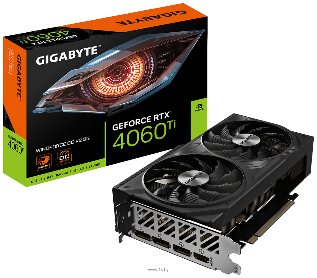 Фотографии GigaByte GeForce RTX 4060 Ti Windforce OC V2 8G (GV-N406TWF2OCV2-8GD)