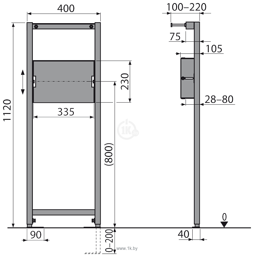 Фотографии Alcaplast A104PB/1120