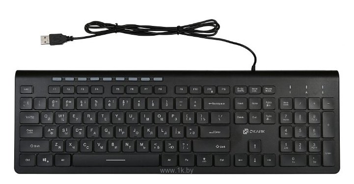 Фотографии OKLICK 490ML Multimedia Keyboard black USB