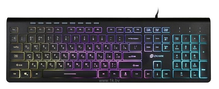 Фотографии OKLICK 490ML Multimedia Keyboard black USB