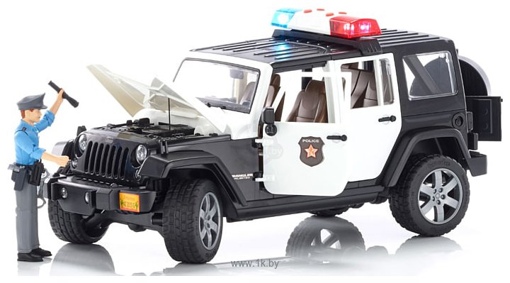 Фотографии Bruder Jeep Wrangler Unlimited Rubicon Police 02526